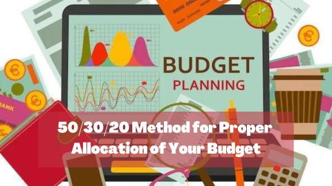 50/30/20 Method for Budget Plan