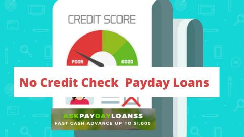 Online Payday Loans with No Credit Check 