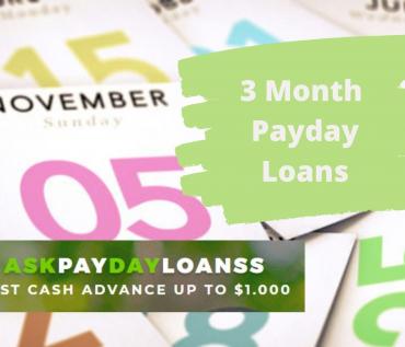 3 month payday loans 